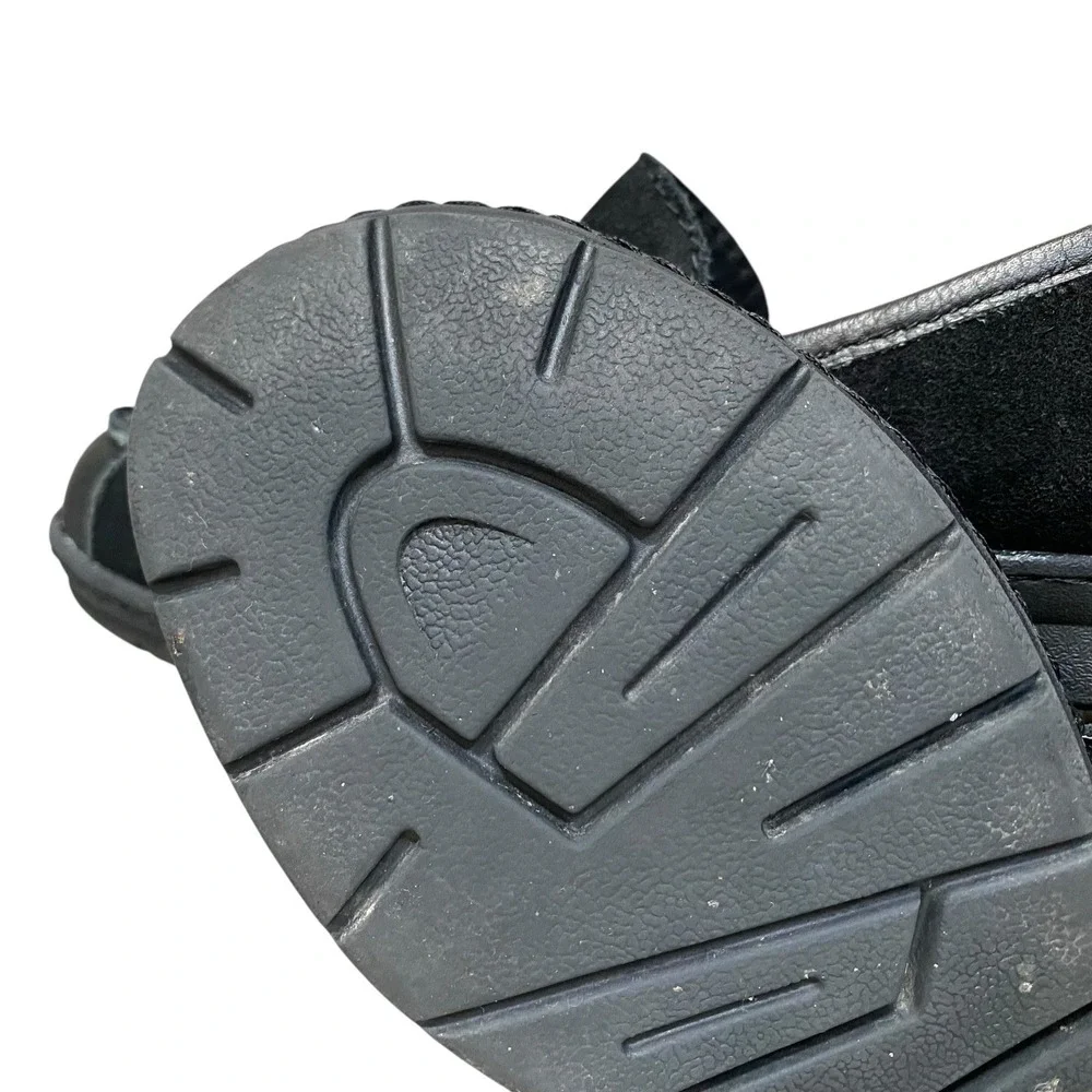 Born Erna Loafer Women 8.5 EU 39 Black Suede Leather Slip On Flat Comfort Casual